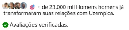 + de 23.000 homens — avaliações verificadas